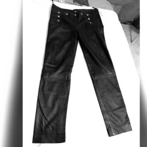 Alexander McQueen Marine Leather Pants